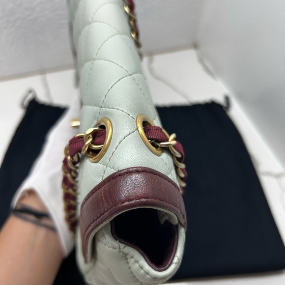 QUILTED LAMBSKIN 2-TONE FLAP BAG - Picture 10 of 16